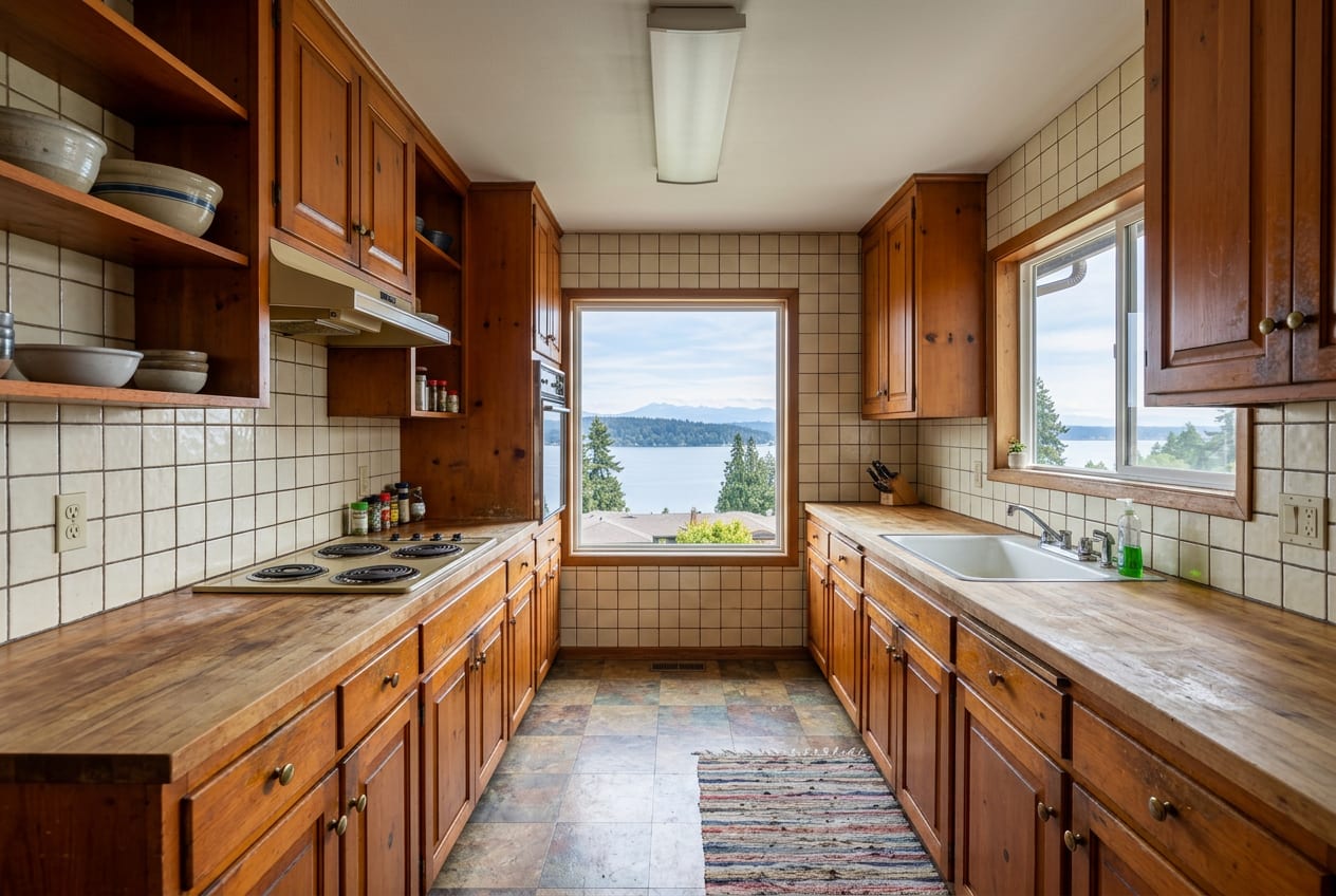 Campos Kitchen Remodeling Inc, kitchen remodeling in Lake Forest Park, before the renovation